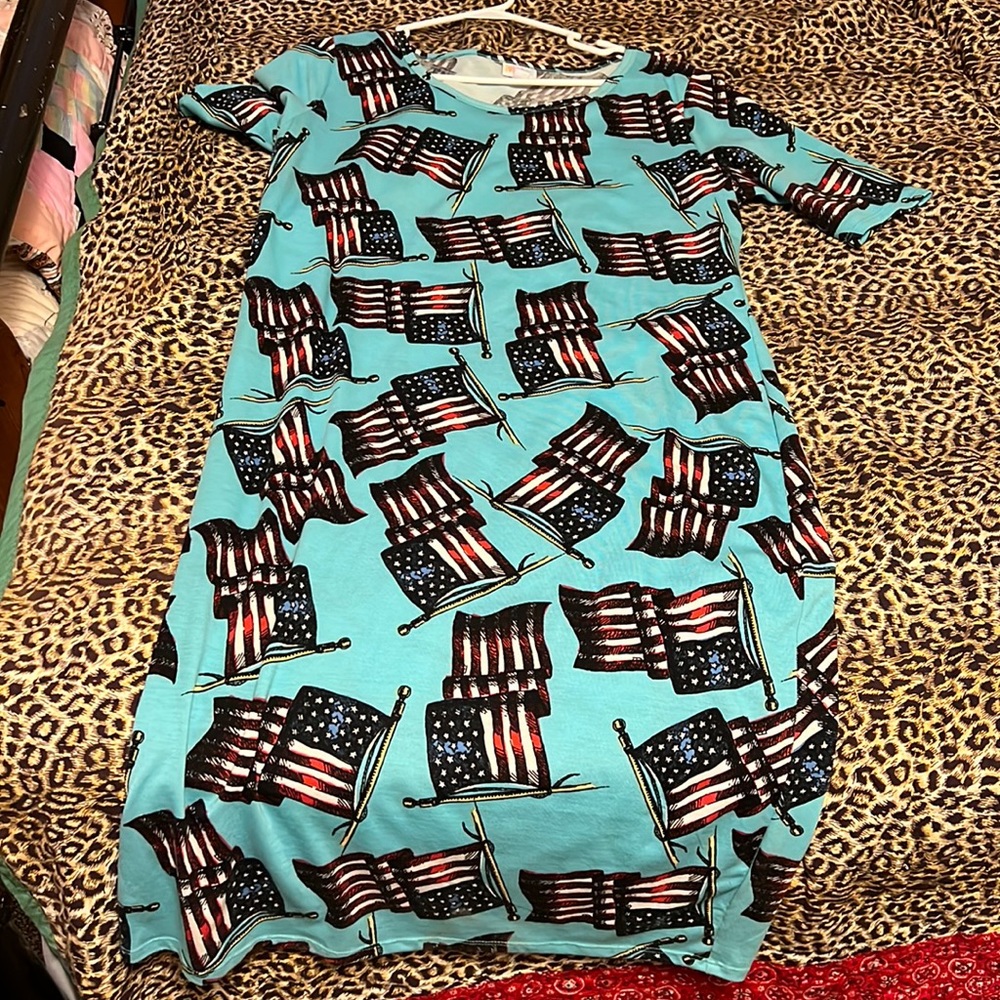 Lularoe American flag dress